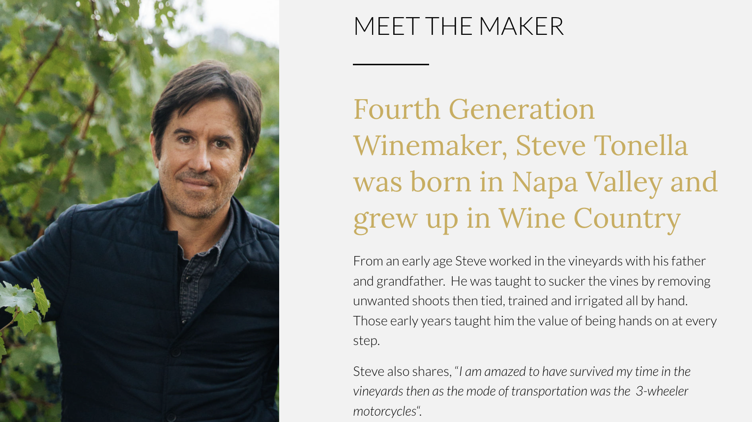 Fourth Generation Winemaker Steve Tonella